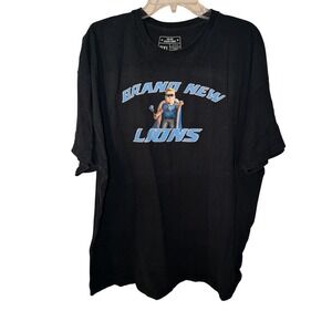 The Pat McAfee Show Brand New Lions Dan Campbell Graphic Tee Black Mens 2XL